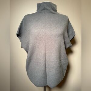 Tahari Heathered 100% Cashmere Sage Green Cowl Neck Sweater